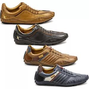 Mens Pikolinos Fuencarral Casual Shoes Leather Slip On Driving Moccasins NEW - Picture 1 of 16