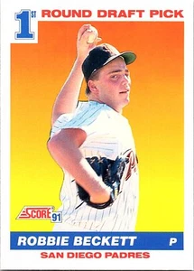 Robbie Beckett 1991 Score #673 San Diego Padres RC - Picture 1 of 2