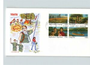 BOY SCOUTS, Big Brothers/ Sisters, Camp Fire, YMCA Youth Camping, D. Gold FDC