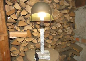 Original-Authentic WW2 WWII Improvisation Lamp "Helmet" German #3 - Picture 1 of 12