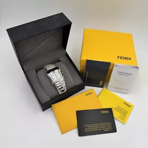 Fendi Watch Orologi 3800G Unisex Belt Buckle Swiss Quartz Chronograph ETA251.471 - Picture 1 of 14