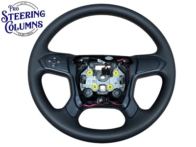 14-19 GM SILVERADO SIERRA TAHOE YUKON URETHANE BLACK STEERING WHEEL NEW 84401281 - Image 1 of 4
