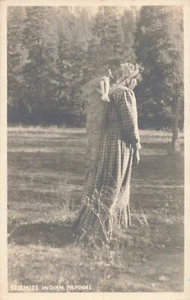 LP79 Yosemite National Park Native American Indian Mother Baby RPPC Postcard - Picture 1 of 2