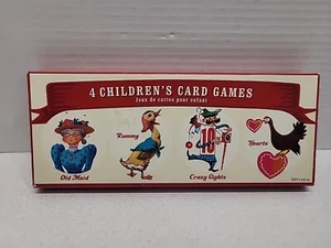 Children's Card Games Boxed Old Maid Rummy Crazy Eights Hearts ThinkFun Set of 4 - Picture 1 of 10