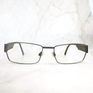 LT LighTec Eyeglasses Frame 7060L Black Metal Half Rim Rectangular 56-17-146 - Picture 1 of 8