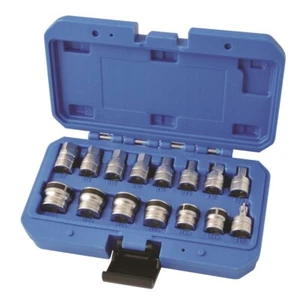 Kincrome 15 Piece 3/8" Square Drive Bit Magnetic Drain Plug Socket Set K8157 - Picture 1 of 9