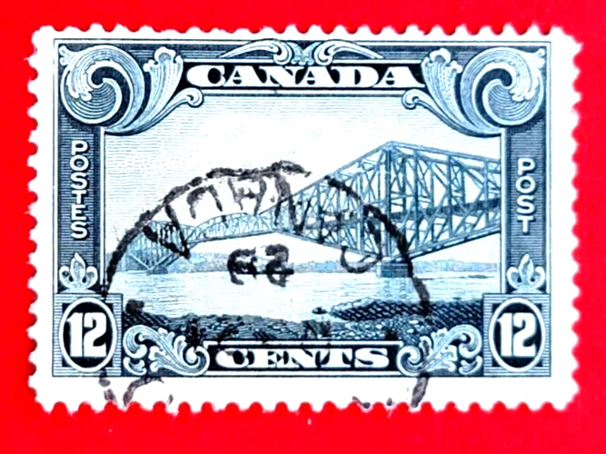 Канадская марка 156 «Квебекский мост» б/у - Изображение 1 из 1