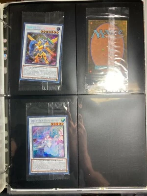 10 protectores de páginas de carpeta de doble cara premium de 4 bolsillos para tarjetas coleccionables selladas Foto 1 de 4