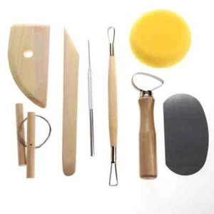 Juego de 8 piezas herramientas de moldeo de cerámica de arcilla cuchillo de madera herramienta de cerámica práctica... - Imagen 1 de 6