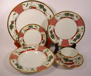 Christian Dior Chinese Flowers 6 Piece Place Setting Near Mint Condition - Picture 1 of 23