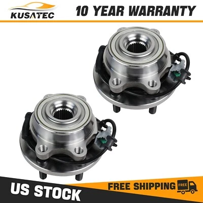 Pair Front Wheel Hub Bearing Assembly for Nissan Frontier 2005-2017 Pathfinder - Image 1 of 4