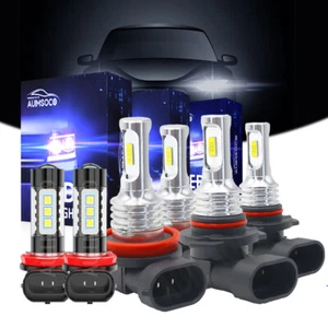 For Honda Civic LX EX 2014-2023 LED Headlight Fog Light Bulbs Kit Xenon White 6x - Picture 1 of 17