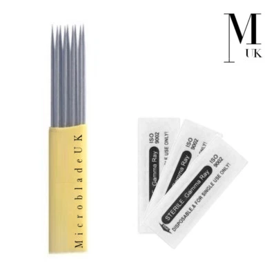 MICROBLADEUK Microblades Blades SPMU Microblading Needles Ombre Powder Double Row Mag Shader