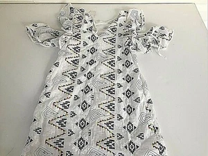Vestido para mujer Dances&Marvel talla S diseño azteca suroeste mangas con volantes línea A - Imagen 1 de 6