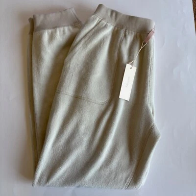 Pantalones de salón Eberjey para mujer pequeños de felpa reversibles con puños forro plateado Foto 1 de 4