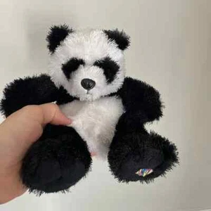 Ganz Webkinz 8” Panda Bear Black White Bean Plush Stuffed Animal No Code cc - Picture 1 of 5