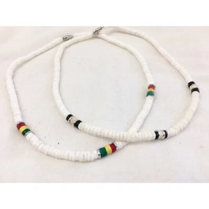 Kette Muschelkette Kokosnuss Drehverschluss Beach Surf Surfer Beach Strand Meer - Imagen 1 de 26