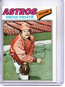 1977 TOPPS #308 GENE PENTZ HOUSTON ASTROS (ROOKIE CARD) - Picture 1 of 2