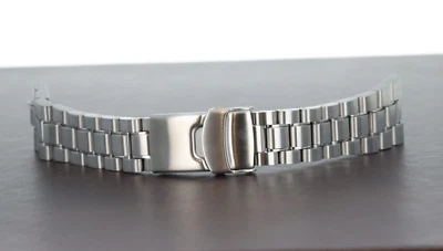 Reloj pulsera/correa para hombre Hadley-Roma 24 mm eslabones sólidos de acero inoxidable, MB4476W Foto 1 de 3