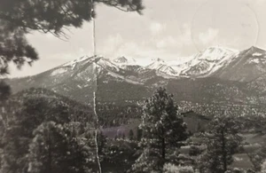 RPPC POSTCARD ARIZONA FLAGSTAFF SAN FRANCISCO PEAKS Sent to IN mid WWII - Picture 1 of 4
