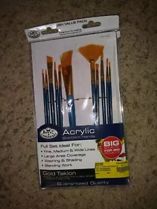 NEW other Gold Taklon Acrylic paint brush set Royal Langnickel assortment - Picture 1 of 1
