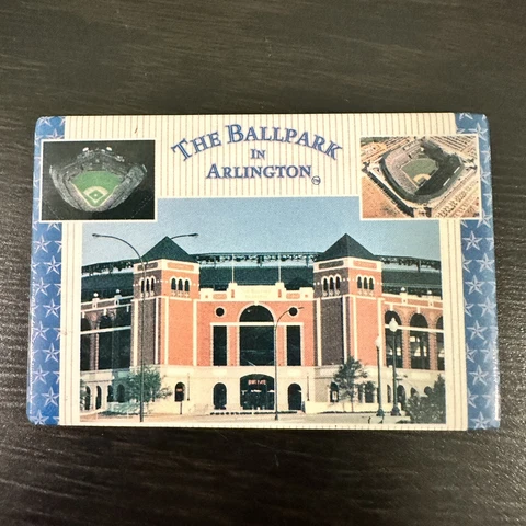 Vintage MLB Ballpark At Arlington Texas Rangers Refrigerator Fridge Magnet Cover