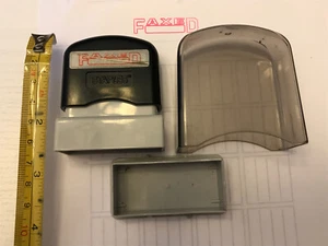 Faxed stamp Staples Brand; self inking. - Picture 1 of 4