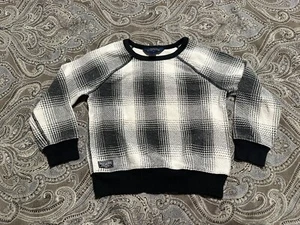 Polo Ralph Lauren Kids' Plaid Crewneck Sweater Size 6 White Cotton Blend - Picture 1 of 4