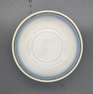 Noritake Stoneware 8620 Sorcerer Coupe 6.5” Soup Cereal Bowl Blue Rim Brown Trim - Picture 1 of 6