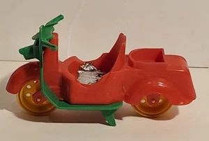VINTAGE WEST GERMANY PLASTIC TOY SCOOTER VEHICLE 5" LONG LOOSE AS-IS *READ* - Picture 1 of 4