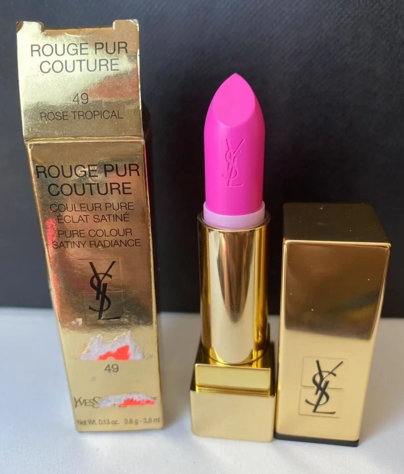 Yves Saint Laurent YSL Rouge PUR Couture Radiance Lipstick 49 Rose Tropical