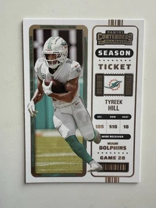 2022 Panini Contenders - Season Ticket Tyreek Hill #80 Miami Dolphins - Picture 1 of 2