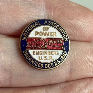 Vintage National Association of Power Engineers Union Pin Oct 25 1882 Green Duck - Picture 1 of 3