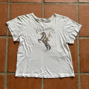 Re/Done Cowgirl Rodeo weißes T-Shirt Größe Medium Damen - Bild 1 von 9