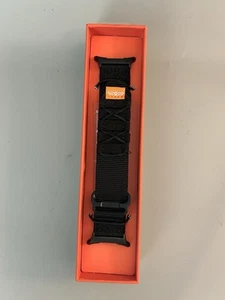 Bandletic R-Nylon Apple Watch Band ~ *America* Black Band ~ - Zdjęcie 1 z 6