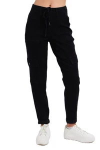 Judy Jogginghose blau High Waist Cargo Bündchen - Bild 1 von 10