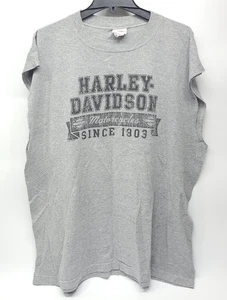 Harley Davidson Mesh Cut Off T Shirt Herren 2XL grau seit 1903 - Bild 1 von 12