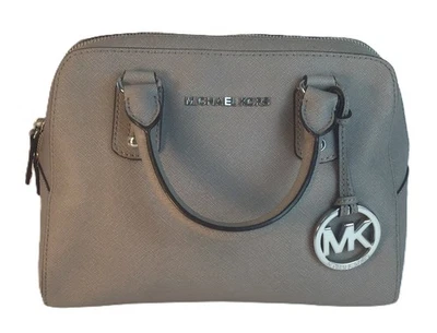 Michael Kors Cuero Gris Asa Superior Cúpula Cartera Bolso de Mano Cremallera Nuevo sin Etiquetas Foto 1 de 4