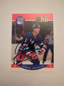 James Patrick Signed Autographed New York Rangers Card - Picture 1 of 2