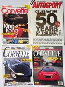 Chevrolet Corvette ROAD & TRACK Plus AUTOSPORT 50th Year magazine- Lot of 4 - Picture 1 of 5