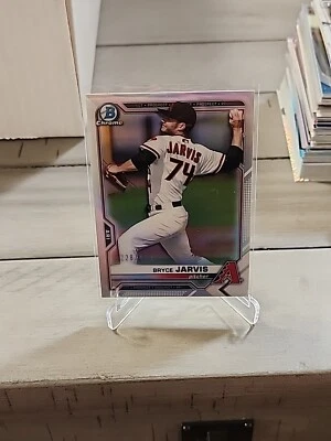 2021 Bowman Bryce Jarvis BCP-44 Chrome Blue Shimmer Refractor 34/150 - Image 1 of 4