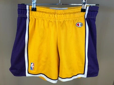 PANTALONES CORTOS DE BALONCESTO CAMPEONES DE COLECCIÓN NBA LOS ANGELES LAKERS TALLA L 11-12 Foto 1 de 4