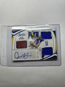 Jacob Harris 2021 Panini Absolute - Rookie Premiere Materials Autos /399 - Bild 1 von 2