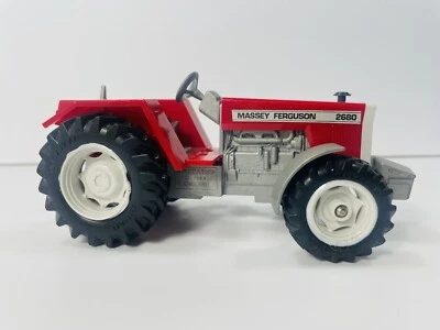 Vtg 1984 Massey Ferguson # 2680 Red Tractor Britains England 6" 1980s toy farm - Image 1 of 4