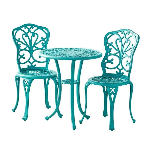 The Pioneer Woman Goldie 3-Piece Garden Bistro Set - Teal