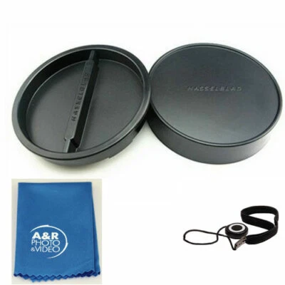 A&R Body Cap+Rear Lens Cap Set for Hasselblad Mount 500CM 500C 503CX 501CM + Holder+