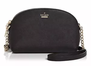 BOLSO DE MANO DE CUERO NEGRO KATE SPADE BOLSO DE HOMBRO CRUZADO ¡NUEVO!¡! - Imagen 1 de 4