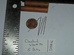Taladro giratorio Cleveland, 5 piezas brocas de tamaño de alambre #70 (#D268-2c)) - Imagen 1 de 7