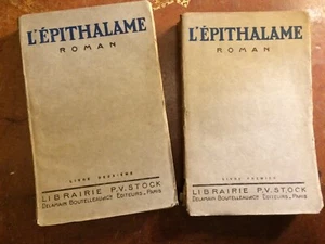 Jacques Chardonne. L'épithalame en deux volumes. Edition de 1922. - Imagen 1 de 6