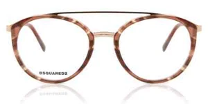 DSQUARED2 DQ5293 075 Fuchsia Plastic Aviator Optical Eyeglasses Frame 51-19-150 - Picture 1 of 2